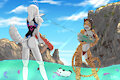 Violin's cords: Beach summer. by EliNygma