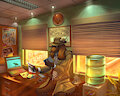 Adrian Conrad in his Office by ClaydonDelve