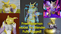 Free Renamon model fully rigged for free! by Skamiroth