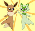 Eevee & Sprigatito