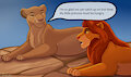 [C] Sarabi and Simba by BlaueHexe