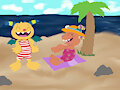 Henry and Gertie at the Beach (by Linkina)