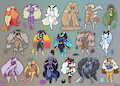 Lopunny of all types by MisoSouperstar