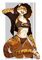 Striped kitty by Vexstacy