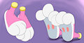 Buster and Babs Bunny Stomps by Strangefacts101