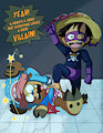 Supervillain Straw Hat Vs. Chopperman (Commission) by EmperorCharm