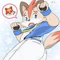 Kitsune dance by inuwanko