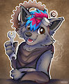 Steampunk icon for Wolfie by arvenick