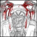 Freshly spilled blood drips crimson from cold, dead fingers...
