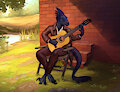 Ruslan playing guitar. by ZephNSFW