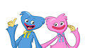 Huggy y Kissy-pareja