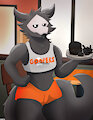 Femboy Puro working at Goopers (Hooters)
