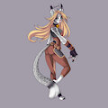 Comission character - Leopard Angel by Deneve2798