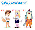Chibi Coms OPEN! by SugarCougar
