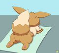 Eevee laying down