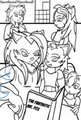 2/3 Family Portrait. Line Art by Razorthewind