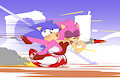 Classic Sonic x Madonna Amy by BlackFlash09