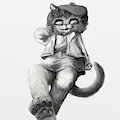 hat cat by toothandclaw