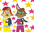 Sally And Bunnie As Dekarangers