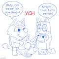 Playtime ych2 by jenfoxworth