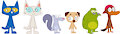 Pete the Cat and his pals Digital Art by pingguolover