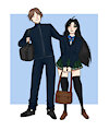 Delilah and Taku (COMMISSIONED) by RileySkullDragon