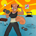 Tanya at the gym [Commission] by Wenzyke