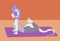 Sabrina Doing Yoga