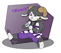 Sheep loves monching ice