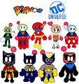Bomberman dressed as DC Universe Characters
