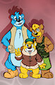 The Beach Bears drawn by R4c00n