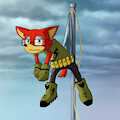 Gadget the Wolf - Flagpole Wedgie by AOXA