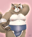 Tanuki sumo wrestler 2022 by ShinodaKuma