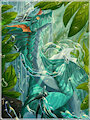 Water amidst the flora