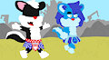Anthonitecus and Astraskunk on a Smelly Adventure