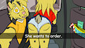 She wants to order.