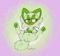 Sprigatito Sittin Pretty by Kaittycat
