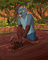 Werewolf in Quicksand by FunhouseTyler