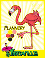 YARDVILLE - Flannery Flamingo Character Reference