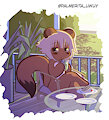 Refreshing drink on the porch by BoxWeasel