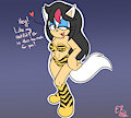 Evey cosplaying Lum
