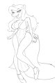 The Mink in the tight dress