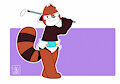 Golfing panda.