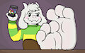 Asriel becomes god again. by AhedegTheApostate