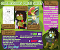 2022 COMMISSIONS PRICE SHEET