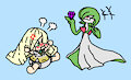 Lusamine Baby and laughing Gardevoir Fanart req