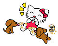 Hello Kitty Toes Licked by Dogs Req