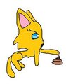 Kandle plays with her poop. by huupuup