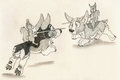 Corgi Jousting