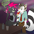 Sharing Smokes by Sparklecat